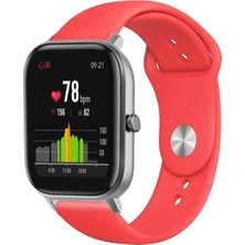 Kreton Amazfit Gts Gts2 Gts3 Gts4 ile Uyumlu Kordon Yumuşak Dokulu Esnek Jel Silikon Kayış
