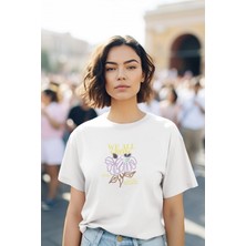 Zuno Kadın Comfort Fit We All Grow Baskılı T-Shirt