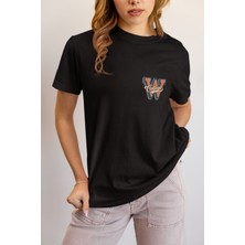 Zuno Kadın Comfort Fit W College Baskılı T-Shirt