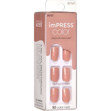 İmpress Color Kendinden Yapışkanlı Takma Tırnak Kısa Tarçın