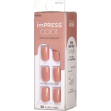 İmpress Color Kendinden Yapışkanlı Takma Tırnak Kısa Tarçın