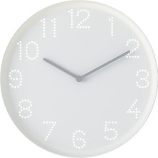 Tromma Duvar Saati, 25 Cm, Beyaz
