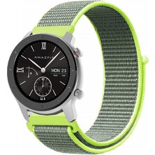 Kreton Amazfit Gtr 42MM ile Uyumlu Kordon Cırt Cırtlı Spor Kumaş Kayış