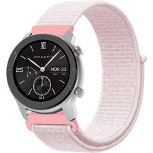 Kreton Amazfit Gtr 42MM ile Uyumlu Kordon Cırt Cırtlı Spor Kumaş Kayış