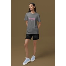 Zuno Kadın Comfort Fit Nıce Girl Baskılı T-Shirt