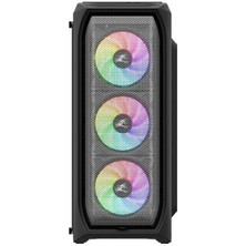 Zalman N5 Mf (Se) 4 Adet Rgb Fanlı Megamax 600W 80 Siyah Mesh Metal Panel Gaming Oyuncu Kasası