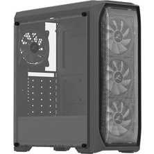 Zalman N5 Mf (Se) 4 Adet Rgb Fanlı Megamax 600W 80 Siyah Mesh Metal Panel Gaming Oyuncu Kasası