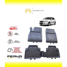 Skoda Fabia 2 2007-2014 Uyarlanabilir Universal Havuzlu Paspas