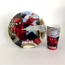 Spiderman 16 Kişilik Doğum Günü Set Parti Seti Konsept Parti