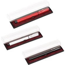Kişiye Özel Şeffaf Kutulu Metal Roller Kalem