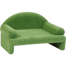 Reyo Pet Peluş Kedi Oturma Koltuğu Kedi Yatağı Yeşil