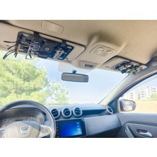 Araç Güneşlik Üstü Molle Panel Organizer | 2 Adet | Metal | Gözlük, Taktik ve Kamp Eşyası Uyumlu