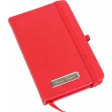 Kişiye Özel Kırmızı Cep Defteri