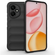 Honor 400 Kılıf Kamera Korumalı Kabartmalı Yumuşak Renkli Silikon Kapak Mat Hisli Içi Kadife Süet Kapak
