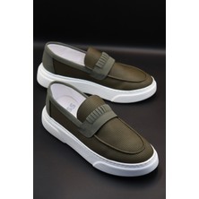 Erkek Haki Klasik Sneaker Ayakkabı