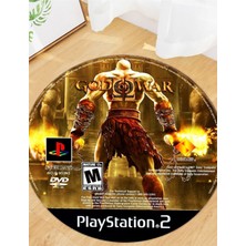 God Of War Ps2 CD Tasarımlı Halı – Kaymaz Taban, Süngerli Yüzey, Makinede Yıkanabilir