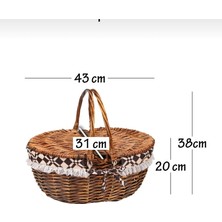 vanilinkitchen Hasır Piknik Sepeti