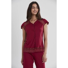 Pierre Cardin Penye 6'lı Çeyiz Seti | Gecelik Sabahlık Pijama Takımı - 5025