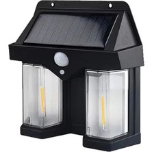 Fithome OR-228 2 Watt Hareket Sensörlü Su Geçirmez Solar Bahçe Aydınlatma Duvar Lambası