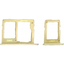 Yedcom SAMSUNG J8 Uyumlu Sim Kart Aparatı Sim Tepsisi Sim Kızağı GOLD