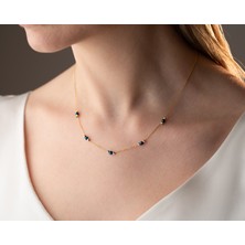 925 Ayar Papatya Silver Dorica Ay Taşı Kolye<ay Taşı,özel Kolye<rose,gold,rodaj>