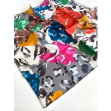 Levidor Tivil Saf Ipek Eşarp 49256 Gri Karışık Desen