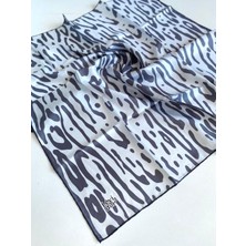 Levidor Tivil Saf Ipek Eşarp 48972 Gri Karışık Desen