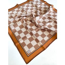 Levidor Tivil Ipek Eşarp 48925 Taba Karışık Desen