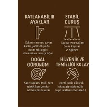 Katlanabilir 70 cm Hamur Açma Sofrası – Doğal Görünümlü Kayın Kaplama Mdf
