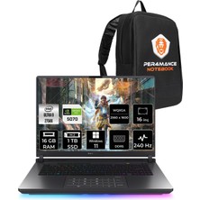 Asus Rog Strix G16 Intel Core Ultra 9 275HX 16GB 1tb SSD RTX5070/8GB 115W 16" Qhd+ 240Hz Windows 11 Home Taşınabilir Bilgisayar & Per4 Çanta G615LPS5114WP348