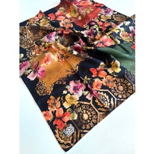 Levidor Tivil Ipek Eşarp 48918 Siyah Karışık Desen