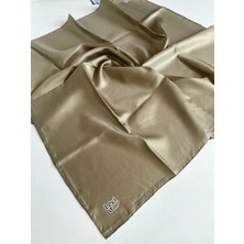 Levidor Tivil Saf Ipek Eşarp 49203 Zeytin Yeşili Düz Renk