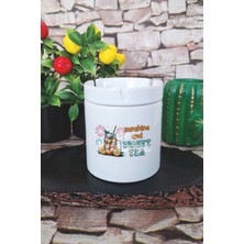 Sunshine And Sweet Tea Yaz Temalı Baskılı Seramik Kapaklı Kokusuz Küllük