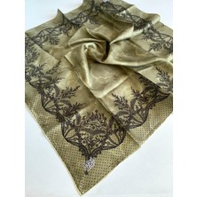 Levidor Tivil Saf Ipek Eşarp 48977 Yeşil Karışık Desen