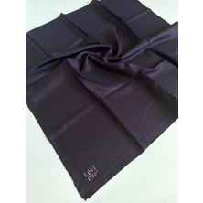 Levidor Tivil Saf Ipek Eşarp 48963 Koyu Mürdüm Karışık Desen