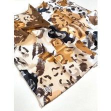 Levidor Tivil Saf Ipek Eşarp 49259 Vizon Karışık Desen