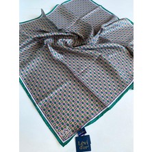 Levidor Lêvi D'or Tivil Saf Ipek Eşarp 49473 Yeşil Karışık Desen