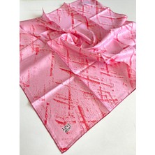 Levidor Lêvi D'or Tivil Saf Ipek Eşarp 49363 Pembe Karışık Desen