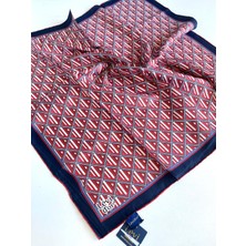 Levidor Tivil Saf Ipek Eşarp 49464 Kırmızı Karışık Desen