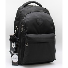 Okul Sırt Çantası Unisex Suya Dayanıklı Kumaş Okul Çantası MTR2500 Siyah