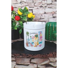 Coquette Summer Yaz Temalı Baskılı Seramik Kapaklı Kokusuz Küllük