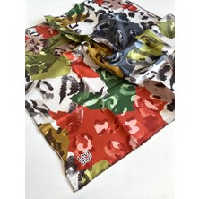 Levidor Tivil Saf Ipek Eşarp 49258 Yeşil Karışık Desen