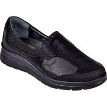 Forelli Hakiki Deri Comfort Kadın Ayakkabı For-Faye   Siyah