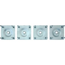 12 cm Mobilya Kanepe Koltuk Baza Yatak Çekyat Yükseltme Ayağı M8 Bağlantı Aparatlı Metal Ayaklar (4 Adet)