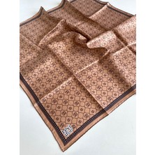 Levidor Tivil Saf Ipek Eşarp 49247 Soğan Kabuğu Karışık Desen