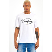 Süperlife Erkek Bisiklet Yaka Standart &regular Fit Tişort SPR22TS110