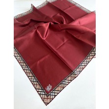 Levidor Lêvi D'or Tivil Saf Ipek Eşarp 49255 Bordo Karışık Desen