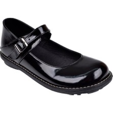 Pullman Hakiki Deri Kadın Babet PLM-34219   Siyah Rugan