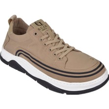 Guja Hafif Taban Tekstil Erkek Sneaker GJ-507   Bej