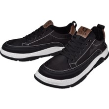 Guja Hafif Taban Tekstil Erkek Sneaker GJ-507   Siyah